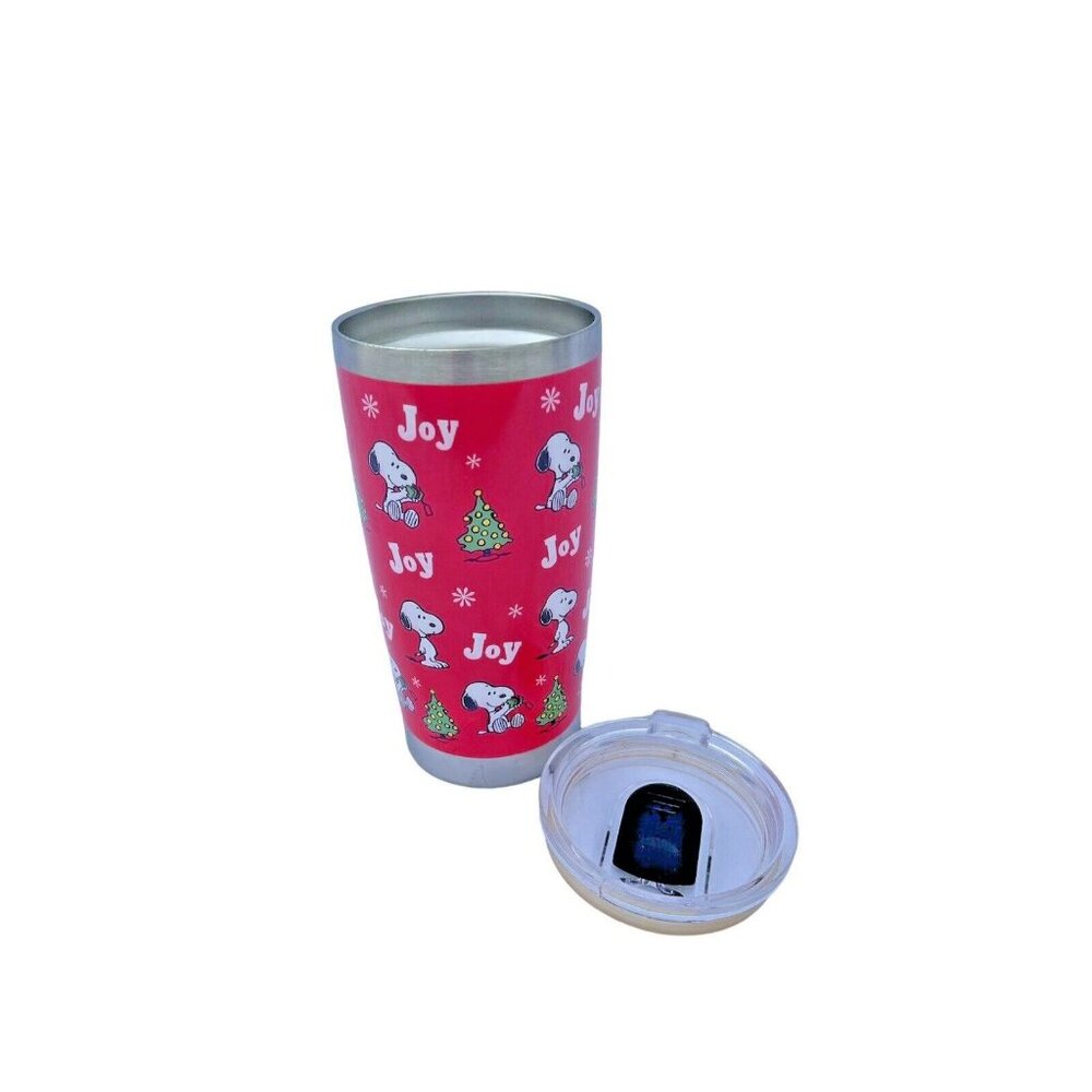 Peanuts Snoopy Joy Christmas 2022 Stainless Steel Insulated Tumbler Cup 20 Oz